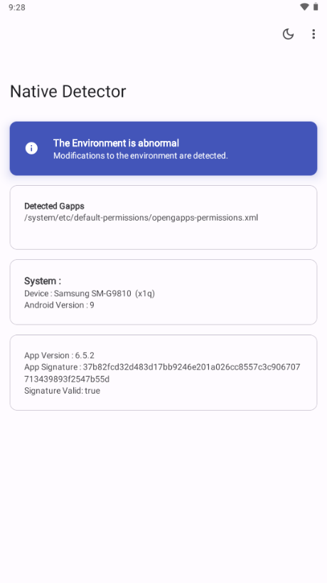 Native Detector